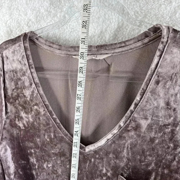 Velvet Legging Tee Spring + Mercer Pink Short Sleeve Top Womens L Lagon Look - Picture 8 of 9
